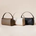 2in1 Handbag Cowhide & Artificial Leather with 3 Zipped Inner Pockets - Image 2